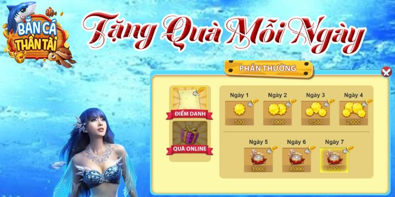 Nhiều khuyến mãi áp dụng trong Bắn cá thần tài