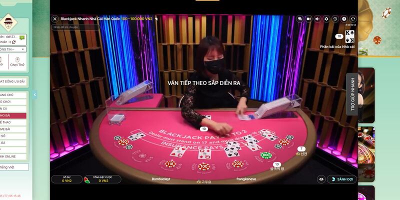 Blackjack với tính năng live độc đáo