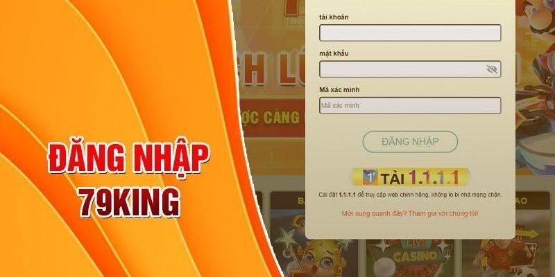 Điền thông tin tài khoản chính xác để đăng nhập 79King thành công